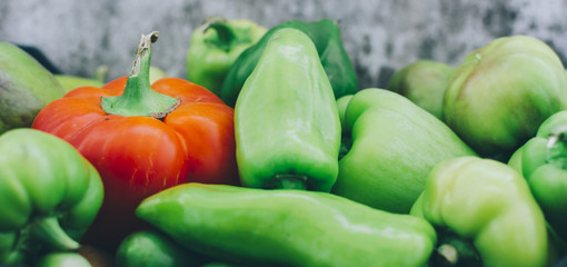 Green Peppers Background