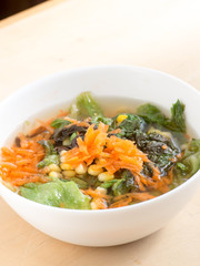 Homemade vegetable soup