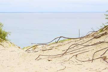 Nida - Curonian Spit and Curonian Lagoon, Nida, Klaipeda, Lithuania. Nida harbour. Baltic Dunes....