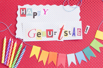 Fototapeta premium Happy Geburtstag