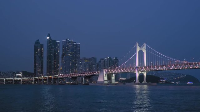 Gwangan Bridge. Busan, South Korea