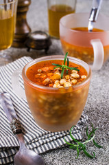 Meat soup with beans