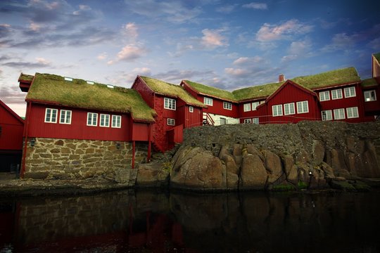 The capital city of Torshavn in the Faroe Islands 
