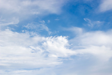cloudscape with blue sky in sunshine day.