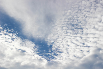 cloudscape with blue sky in sunshine day.