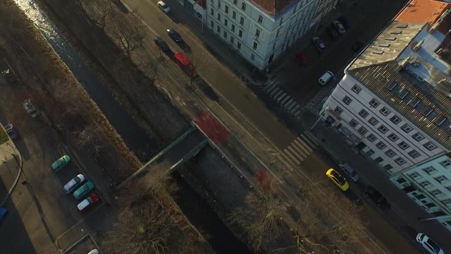 Czech Republic, Prague, Europe, infrastructure, streets, roads, cars, drone wiev