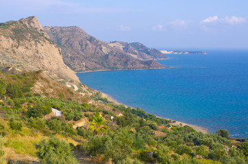 Fototapeta na wymiar Coastline of Zakynthos island, Greece