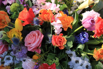 Colorful wedding flowers