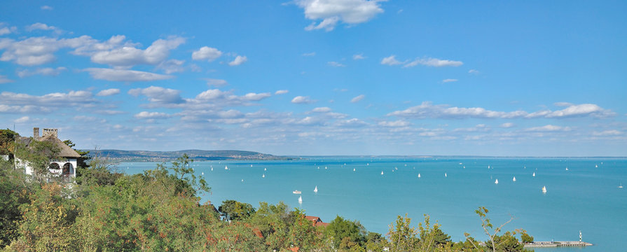 Blick von Tihany auf den Balaton,Ungarn