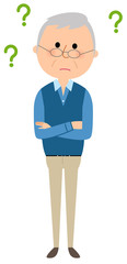 シニア男性　疑問