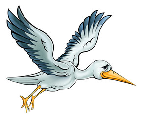 Stork Cartoon Bird