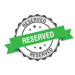 Reserved stamp illustration