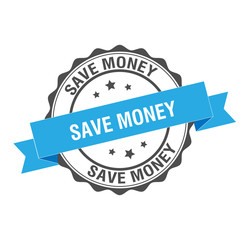 Obraz premium Save money stamp illustration