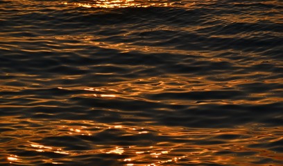 The sea at sunset