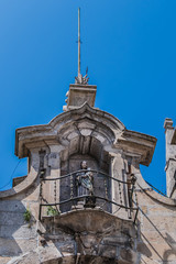 Fototapeta na wymiar 18th century Arco da Porta Nova (New City Gate). Braga Portugal.