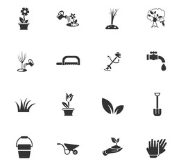 landscape design icon set