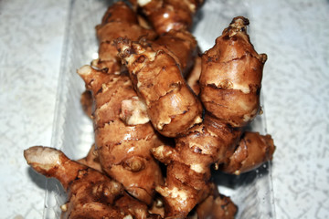 Hill from the roots of Jerusalem artichoke.