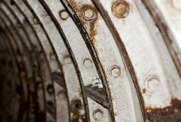 Rusting tunnel structure