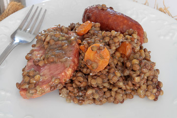 petit salé aux lentilles