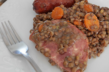 petit salé aux lentilles