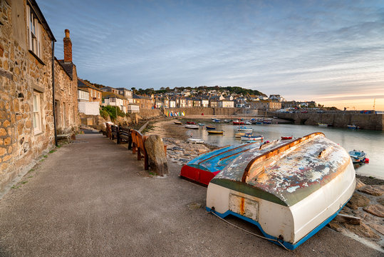 Mousehole Harbour in Cornwall