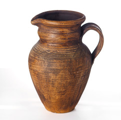 Earthenware isolated on white