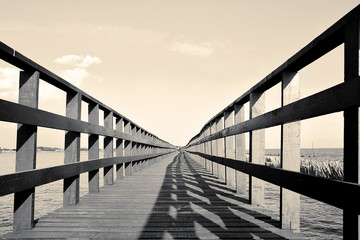 The bridge that stretches to the sea