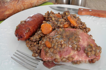 petit salé aux lentilles