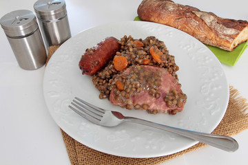 petit salé aux lentilles