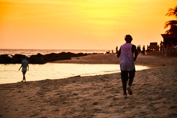 Fototapeta na wymiar Senegal sunset