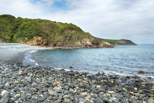 Porthallow Cove in the Cornish Coast