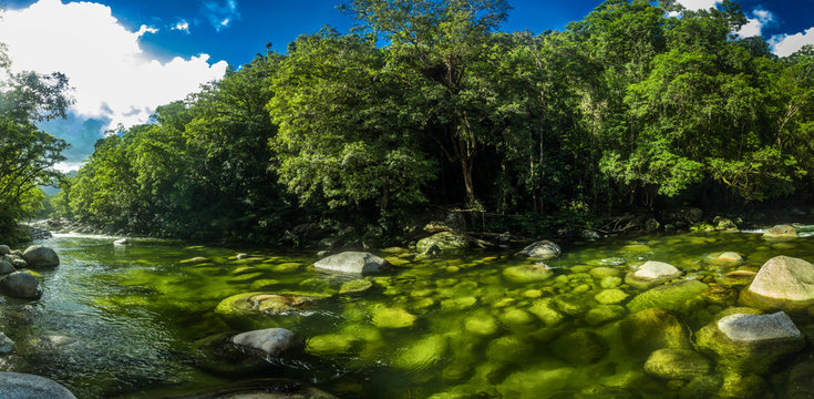 Mossman Gorge - river in Daintree National Park, Queensland, Australia