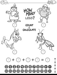 counting game coloring page