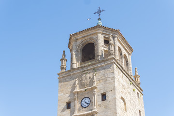 Fototapeta premium Clock Tower in Andalucia Square, Ubeda, Jaen, Spain