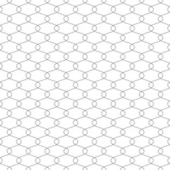 Vector seamless pattern. Modern stylish texture. Monochrome geometric pattern with thin wavy threads.