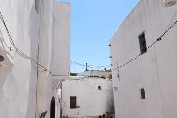 White walls of sal&eacute; medina - Sal&eacute; - Morocco