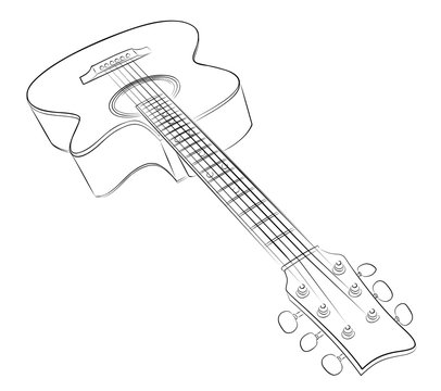 Guitar sketch. 