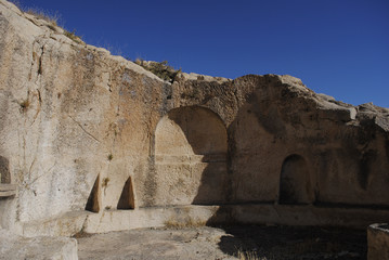 Interior in the rock