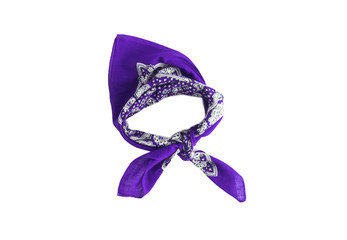 lilac, violet, purple, manzhenta scarf, bandanna, pattern, isolated - 148390336