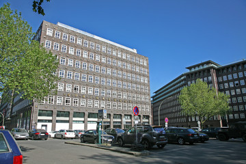 Fototapeta na wymiar Sprinkenhof Fassade Hamburg