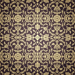 Fototapeta premium wedding card design, paisley floral pattern , India