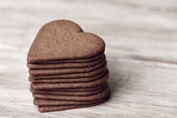 pile of heart-shaped cookies