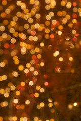 Out of focus man made lights