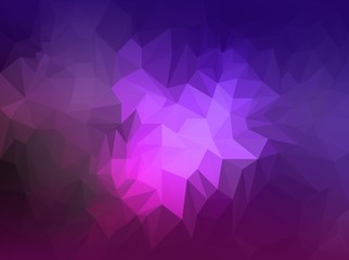 Polygonal blue and purple background - Low poly texture - Polygon background