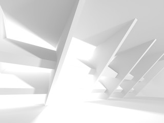 Futuristic White Architecture Design Background