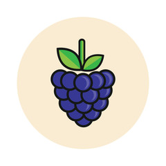 cartoon blackberry icon