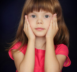 Portrait of small pretty girl © Sergey Yarochkin