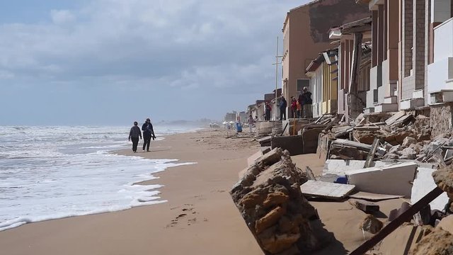 Babilonia beach. Guardamar del Segura. Province of Alicante. Spain