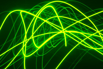 Streaky light patterns from long exposure