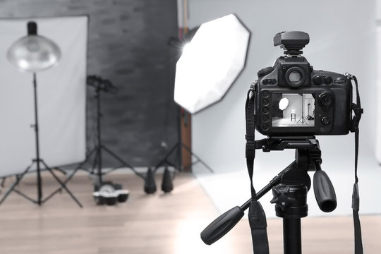 Modern Photo Studio With Professional Equipment